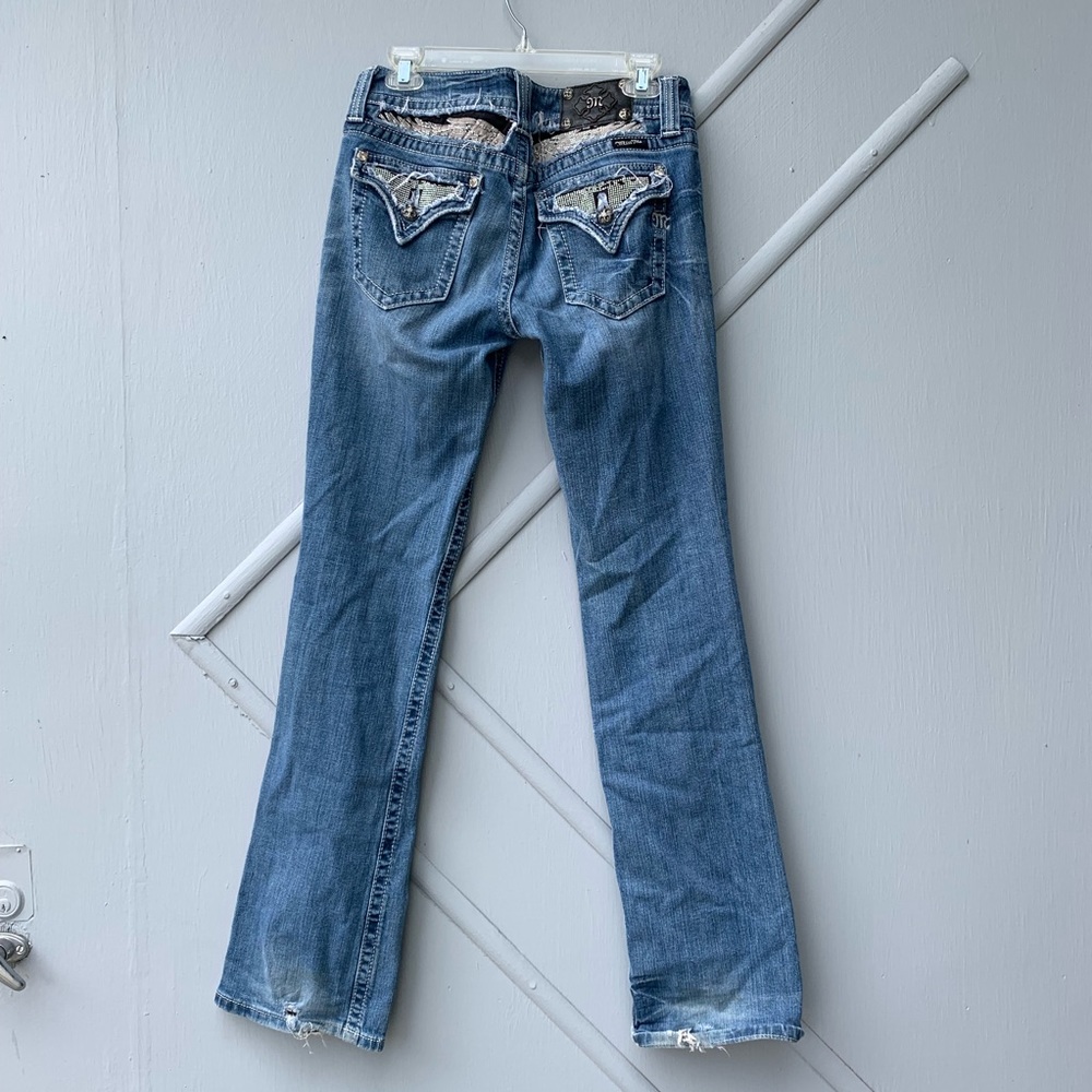 MissMe Bootcut Jeans Light Wash Denim | Size 30 - Picture 2 of 8